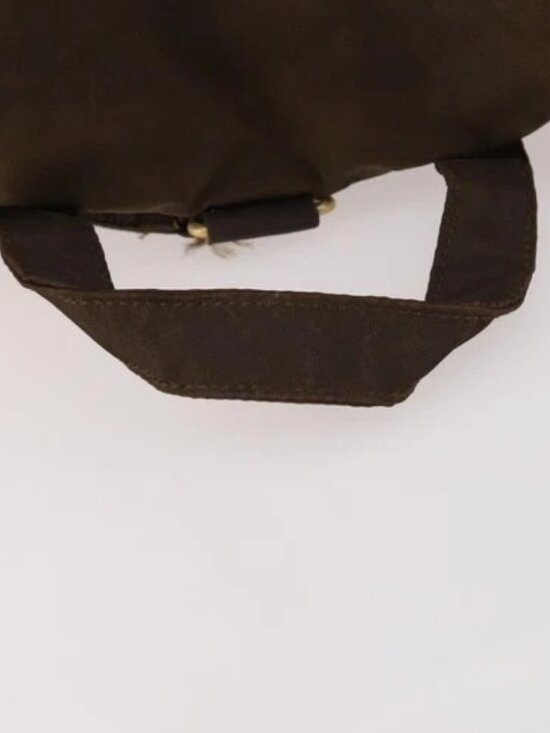 PRADA Backpack Nylon Brown Gold Auth bs33338 main image 7